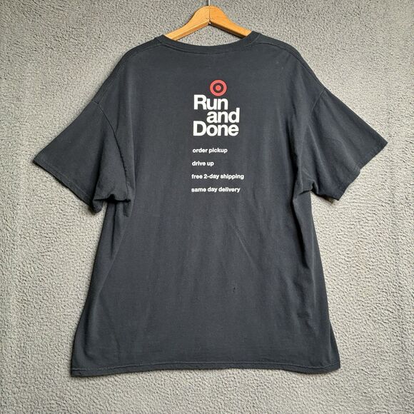 TARGET STORES Official "Run & Done" Dog Bullseye Employee Staff T-Shirt Size XL - Picture 3 of 9